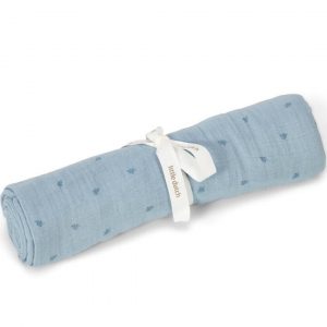 Muselina 120x120 Essentials azul