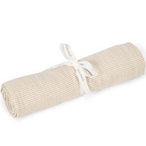 Muselina 120x120 beige rayas Newborn Naturals