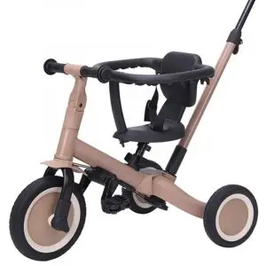 Triciclo evolutivo 4 en 1 con barra empuje macchiato