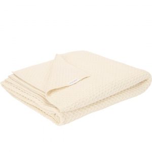 Manta punto blanco roto