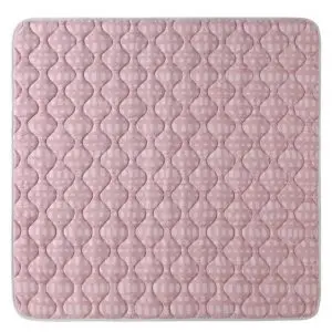 Alfombra acolchada 127x127 rosa