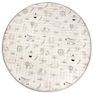 Alfombra acolchada 150x150 animales