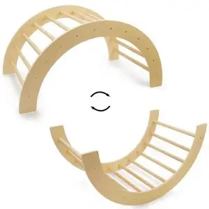 Arco escalada y balancín montessori