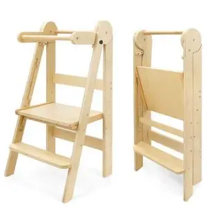 Torre de aprendizaje montessori plegable Lofty natural