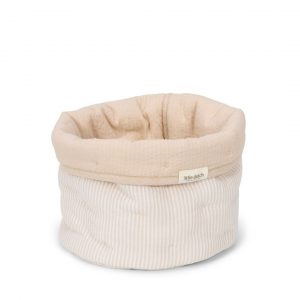 Cesta pequeña beige rayas Newborn Naturals